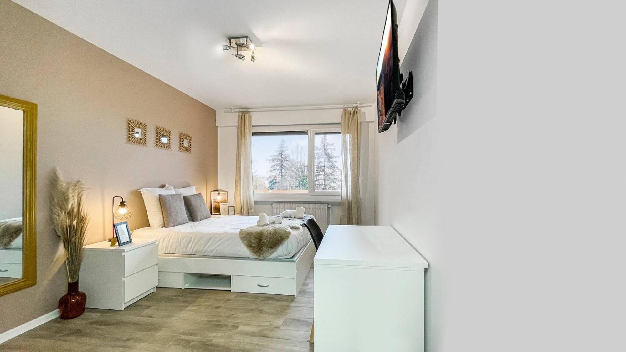 Homey La Coloc Mugi - Colocation Haut De Gamme - Chambres Privees - Balcon - Wifi Et Netflix - Proche Transports Commun Annemasse Exterior foto