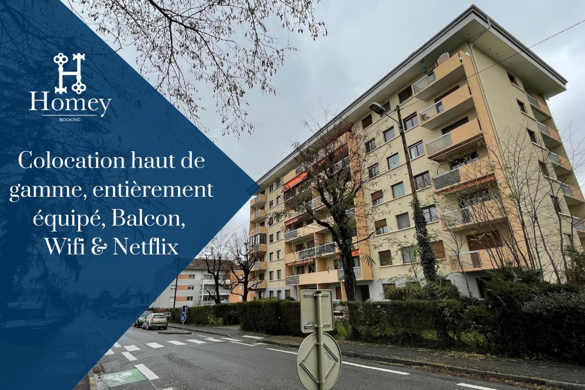 Homey La Coloc Mugi - Colocation Haut De Gamme - Chambres Privees - Balcon - Wifi Et Netflix - Proche Transports Commun Annemasse Exterior foto